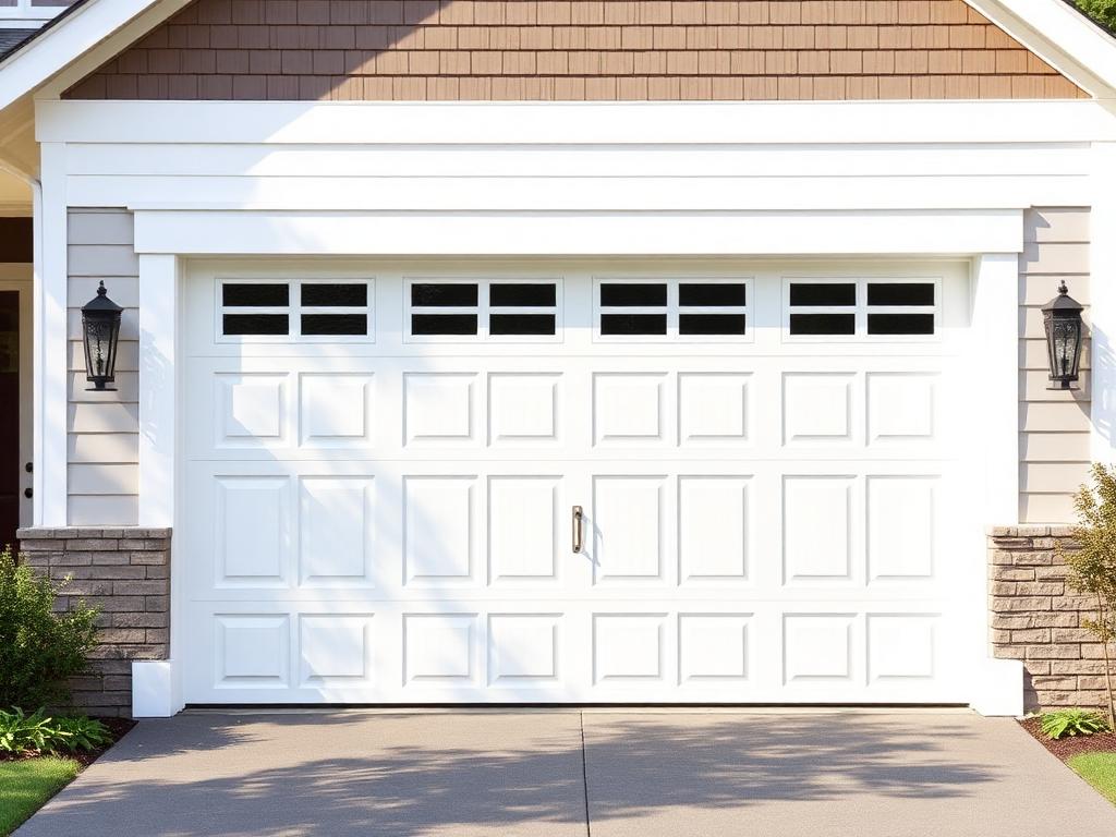 Traditional garage door